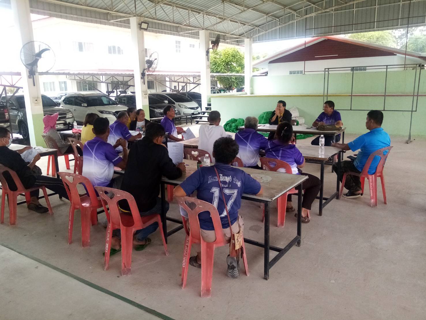 พช. นาเชือก : ร่วมประประจำเดือนกำนัน/ผู้ใหญ่บ้าน ตำบลหนองกุง อำเภอนาเชือก จังหวัดมหาสารคาม