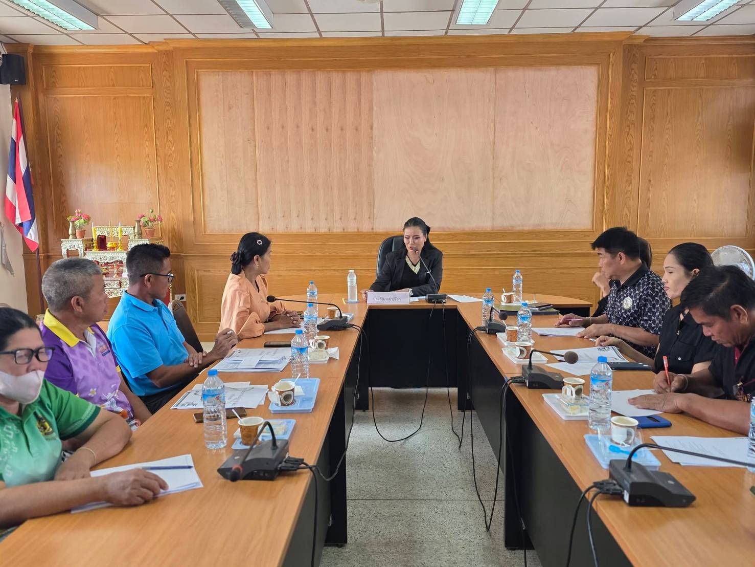 พช.นาเชือก จังหวัดมหาสารคาม​ นำเสนอผลการจัดเก็บและรับรองคุณภาพข้อมูลความจำเป็นพื้นฐาน (จปฐ.) ปี 2569  ระดับอำเภอ